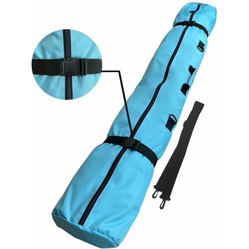Чехол для горных лыж k.bag 190 см (Бирюзовый) + Стяжка