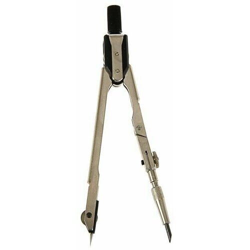 Циркуль стальной для старших классов и студентов GLOBUS Technica никелированный латунная карандашная вставка 125 мм 680₽