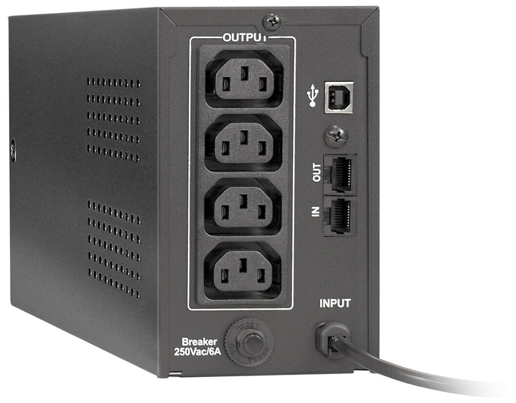 ИБП ExeGate Power Smart ULB-800 LCD AVR4C13 RJ USB <800VA/480W LCD AVR 4*C13 RJ45/11 USB металлический корпус Black>