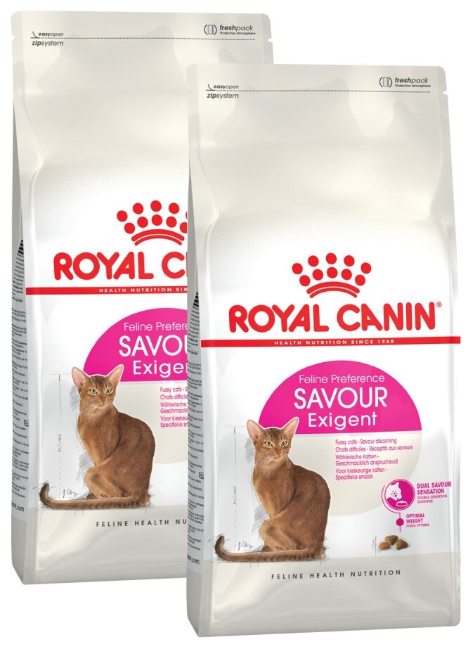 ROYAL CANIN SAVOR EXIGENT для привередливых взрослых кошек (4 + 4 кг)