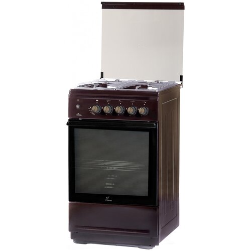 Плита газовая FLAMA N FG 24241 B коричневый стекл кр чугун реш 2495900₽