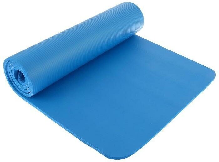 Коврик для йоги 183х61х1 см, цвет синий