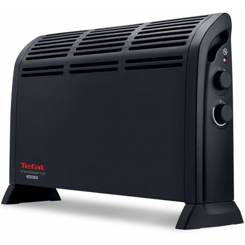 Конвектор электрический Tefal Vectissimo Black CQ3030F0, черный, мощность 2400 Вт, 2 режима работы, система защиты при перегреве