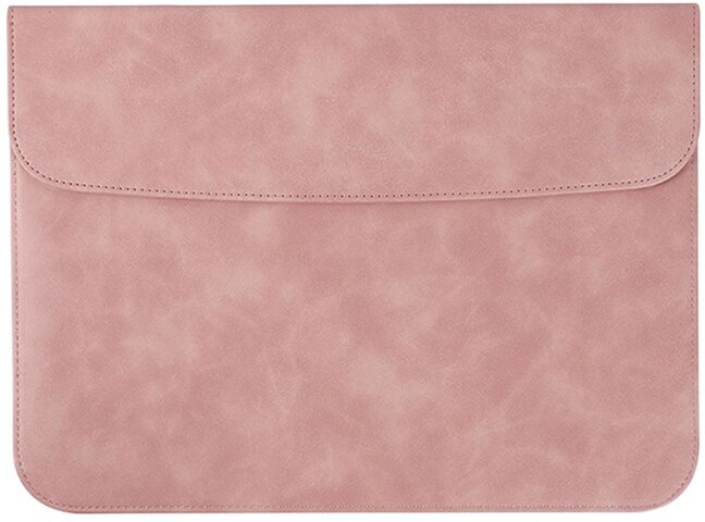 Чехол для MacBook Air 13.6 2022 - 2024 / Pro 14 2021-2024 Leather Eco Case Pink