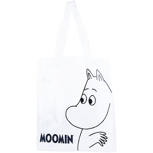 Сумка шоппер , белый, черный moomin mama