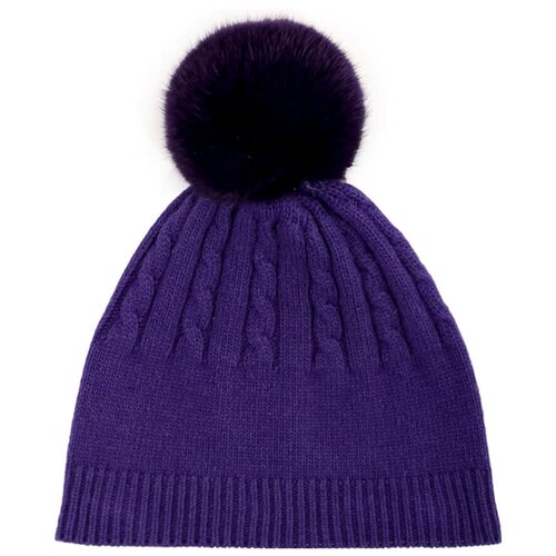 фото Шапка vitacci wc06 женский фиолетовый 60% хлопок, 40% шерсть