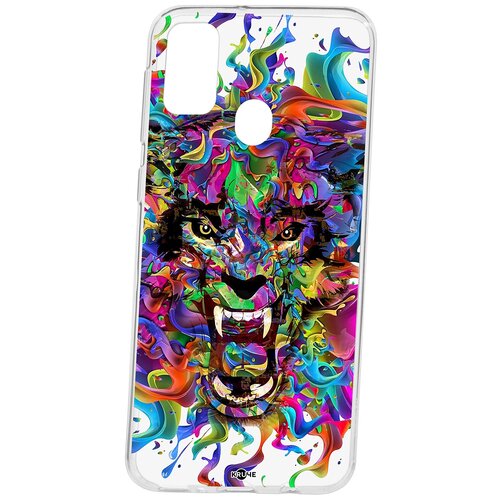 фото Чехол на самсунг м21 silicone kruche print colored beast кruче