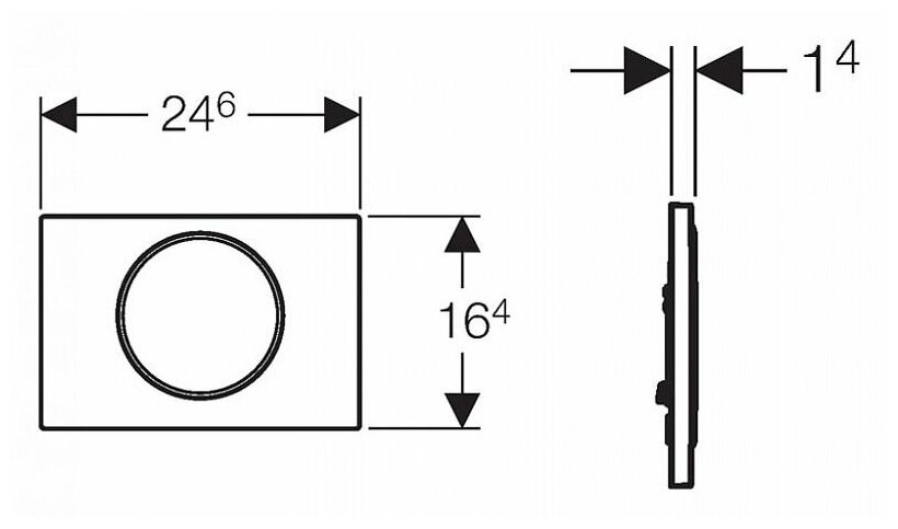 Кнопка смыва Geberit Sigma 10 115.758.KJ.5 - фотография № 8