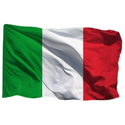 Флаг Италии на шёлке, 90х135 см - для ручного древка флаг переходящее знамя на шёлке 90х135 см для ручного древка