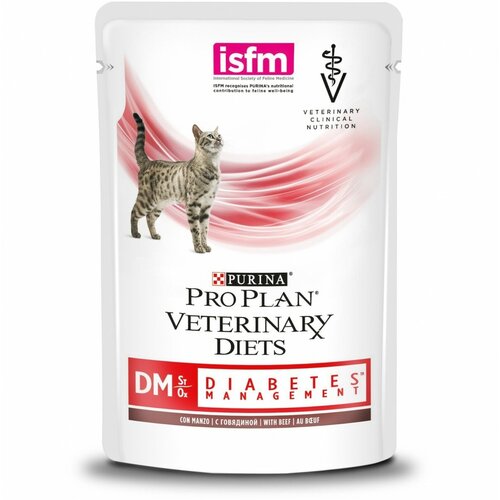 Корм для взрослых кошек PURINA PRO PLAN Veterinary Diets DM St/Ox Говядина