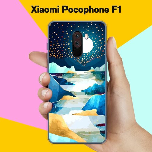 Силиконовый чехол на Xiaomi Pocophone F1 Пейзаж 13 / для Сяоми Покофон Ф1 силиконовый чехол на xiaomi pocophone f1 молния для сяоми покофон ф1