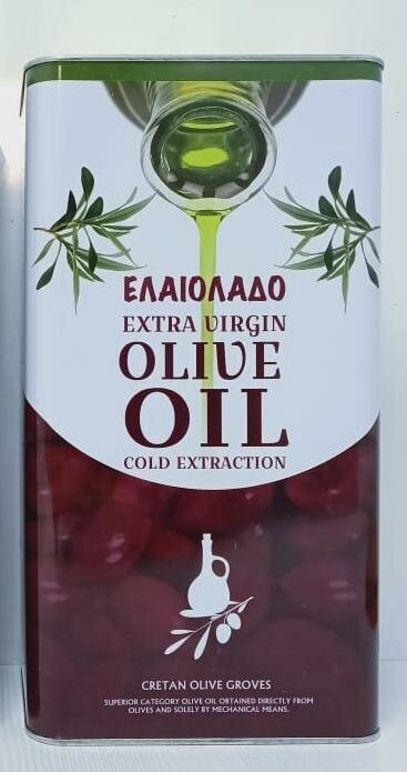 Масло оливковое "ELAIOLADO" Extra Virgin Olive Oil 5л