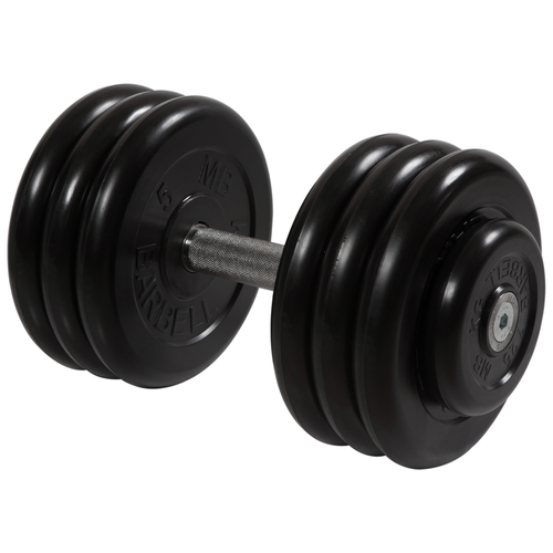 Гантель неразборная MB Barbell MB-FdbM-B черный гантель неразборная mb barbell mb fdbm b черный