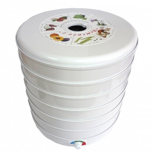 Сушилка для овощей И фруктов ВЕТЕРОК-2 600ВТ ЭСОФ 06220-01 6 поддонов увелич объем диам 37СМ гофр 880000₽