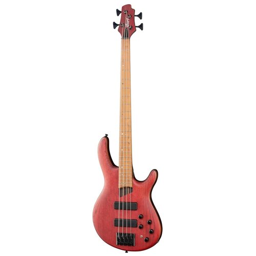 басс гитара cort artisan series electric bass flamed maple mahogany a4plusfmmhopn B4-Element-OPBR Artisan Series Бас-гитара, цвет красный, Cort