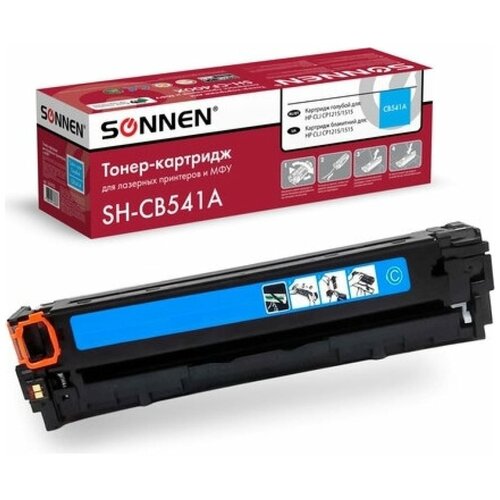 Картридж лазерный SONNEN (SH-CB541A) для HP СLJ CP1215/1515 высшее качество голубой,1400 стр. 363955