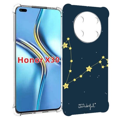 чехол mypads знак зодиака скорпион 2 для honor x30 magic4 lite 5g задняя панель накладка бампер Чехол MyPads знак зодиака рыбы 1 для Honor X30 / Magic4 Lite 5G задняя-панель-накладка-бампер