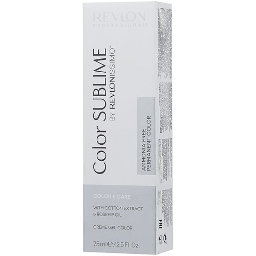 Revlon Professional Revlonissimo Color Sublime стойкая краска для волос, 10.1 очень очень светлый блондин пепельный, 75 мл revlon professional revlonissimo color sublime стойкая краска для волос 8 35 светлый блондин золотисто махагоновый 75 мл