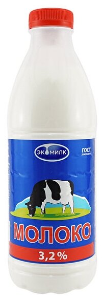 Молоко Экомилк пастеризованное 3,2%