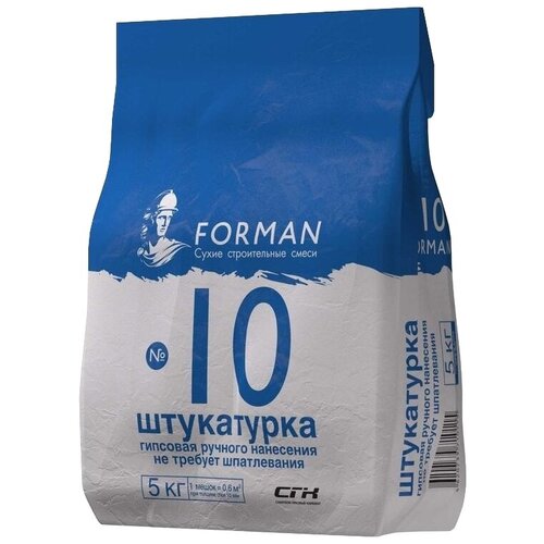 Штукатурка Forman гипсовая №10 5 кг белый