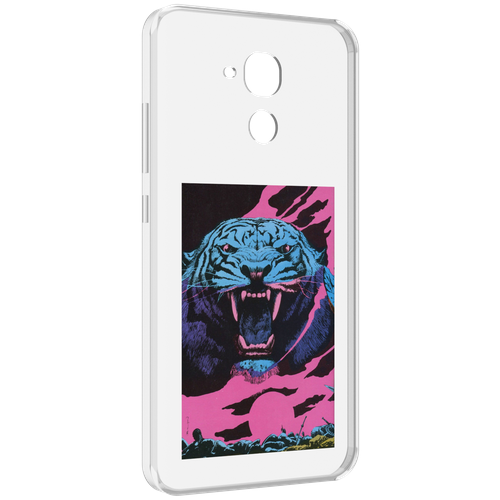 Чехол MyPads лев с розовыми зубами для Huawei Honor 5C/7 Lite/GT3 5.2 задняя-панель-накладка-бампер