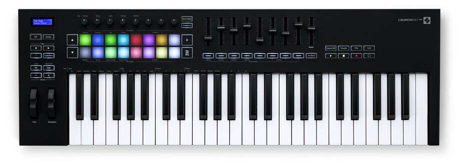 NOVATION Launchkey 49 [MK3] миди-клавиатура, 49 клавиш, Pitch/Mod контроллеры, полноцветные пэды, питание от USB