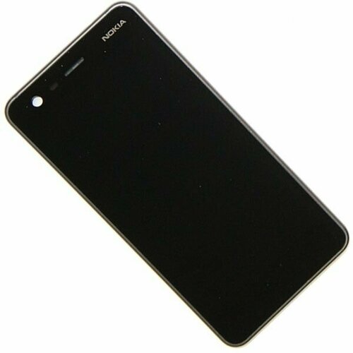 Дисплей для Nokia 2 (TA-1029) модуль в сборе с тачскрином черный (OEM)