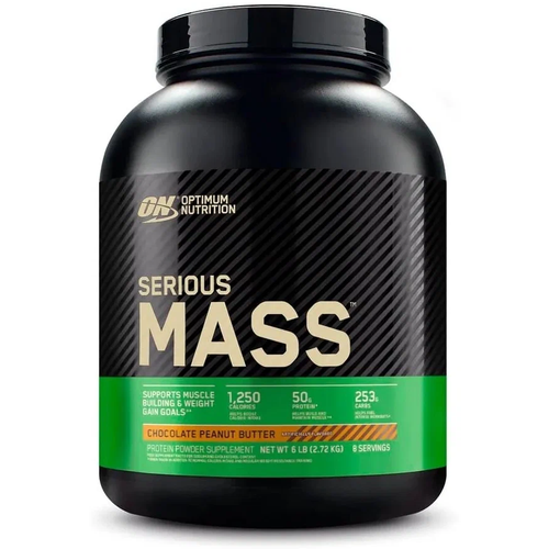 Optimum Nutrition Serious Mass (2700 гр) (шоколад-арахисовое масло) serious mass optimum nutrition 2727 гр ваниль