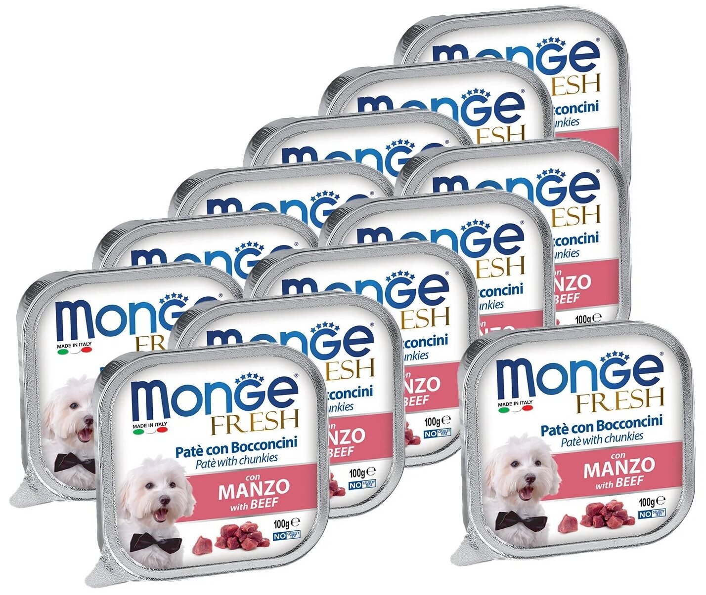     Monge Fresh PATE e BOCCONCINI con MANZO, , 12 .  100 