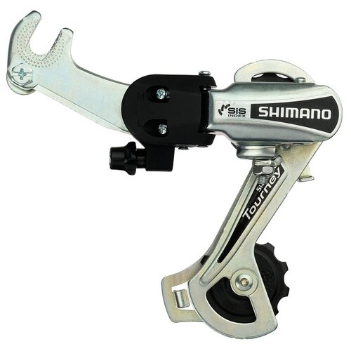 переключатель задний shimano rd ty21 b tourney gs 6 скоростей арт zsm22553 Shimano Переключатель задний Tourney RD-TY21-B GS, 6 скоростей, под гайку