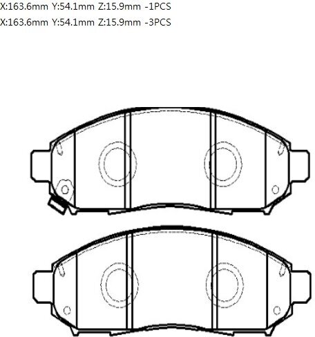 Колодки тормозные дисковые передние hsb hong sung brake HP5173