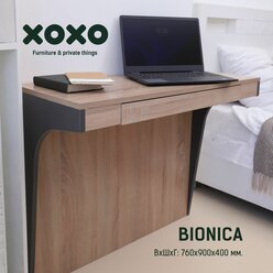 Прикроватная консоль, стол, тумба с ящиком Bionica (Дуб Сонома), консоль 90x40x76 см