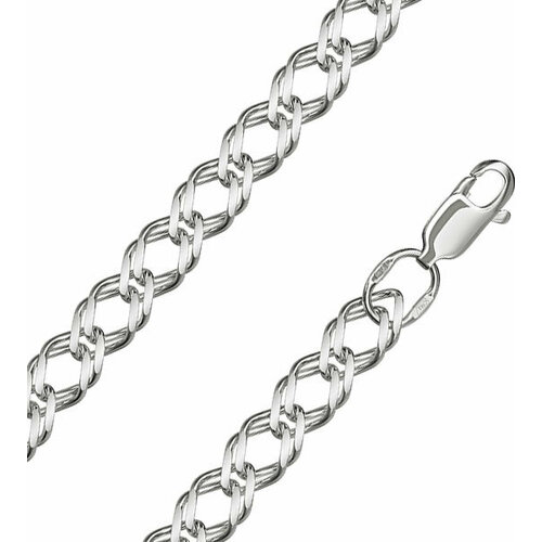 фото Браслет из серебра плетения "двойной ромб" яхонт ювелирный арт. 204656