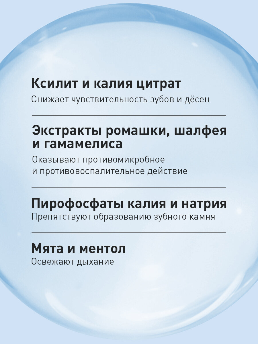 Изображение Ополаскиватель для полости рта и десен ASEPTA Fresh, для снижения чувствительности, 250 мл