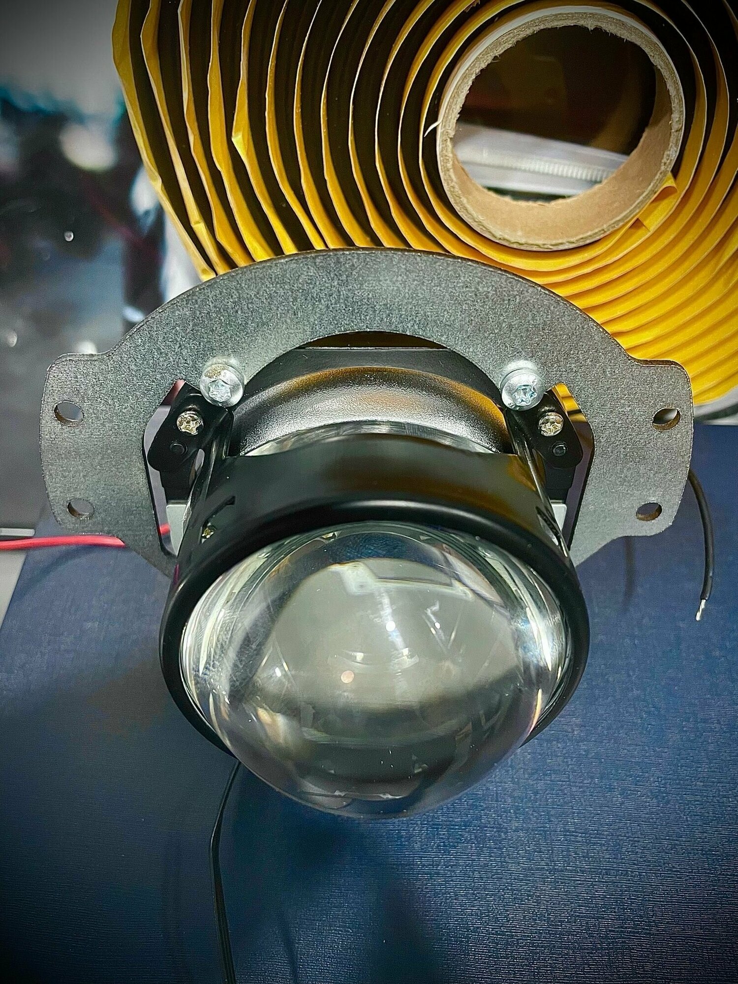 Комплект светодиодных Bi-led линз для Nissan Almera N16 (2шт) билед на альмеру н16 — фото 5