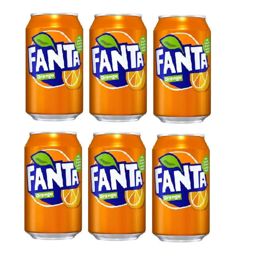 Газированный напиток Fanta, (6шт. по 0,3 л), Малайзия