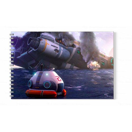 Альбом для рисования Mewni-Shop А4 Subnautica, Сабнатика - 0010