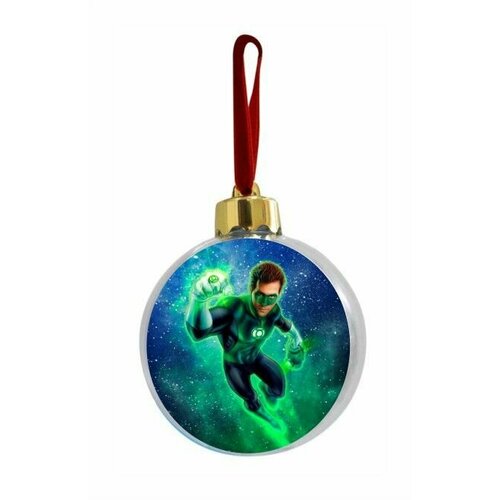 Новогодний ёлочный шар Зелёный фонарь, Green Lantern №1