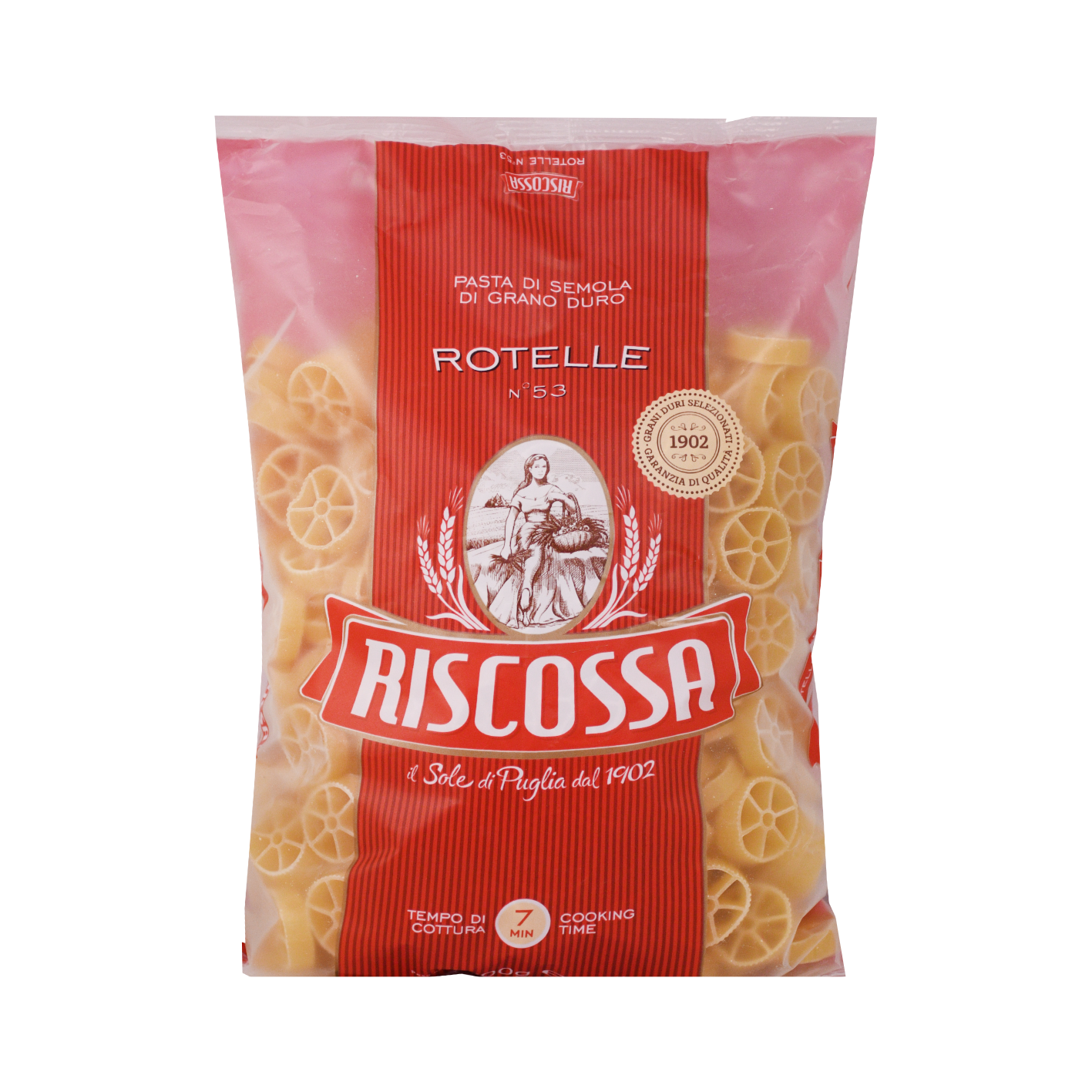 Ротелле №53, паста из твердых сортов пшеницы, RISCOSSA, 0,5 кг - фотография № 5