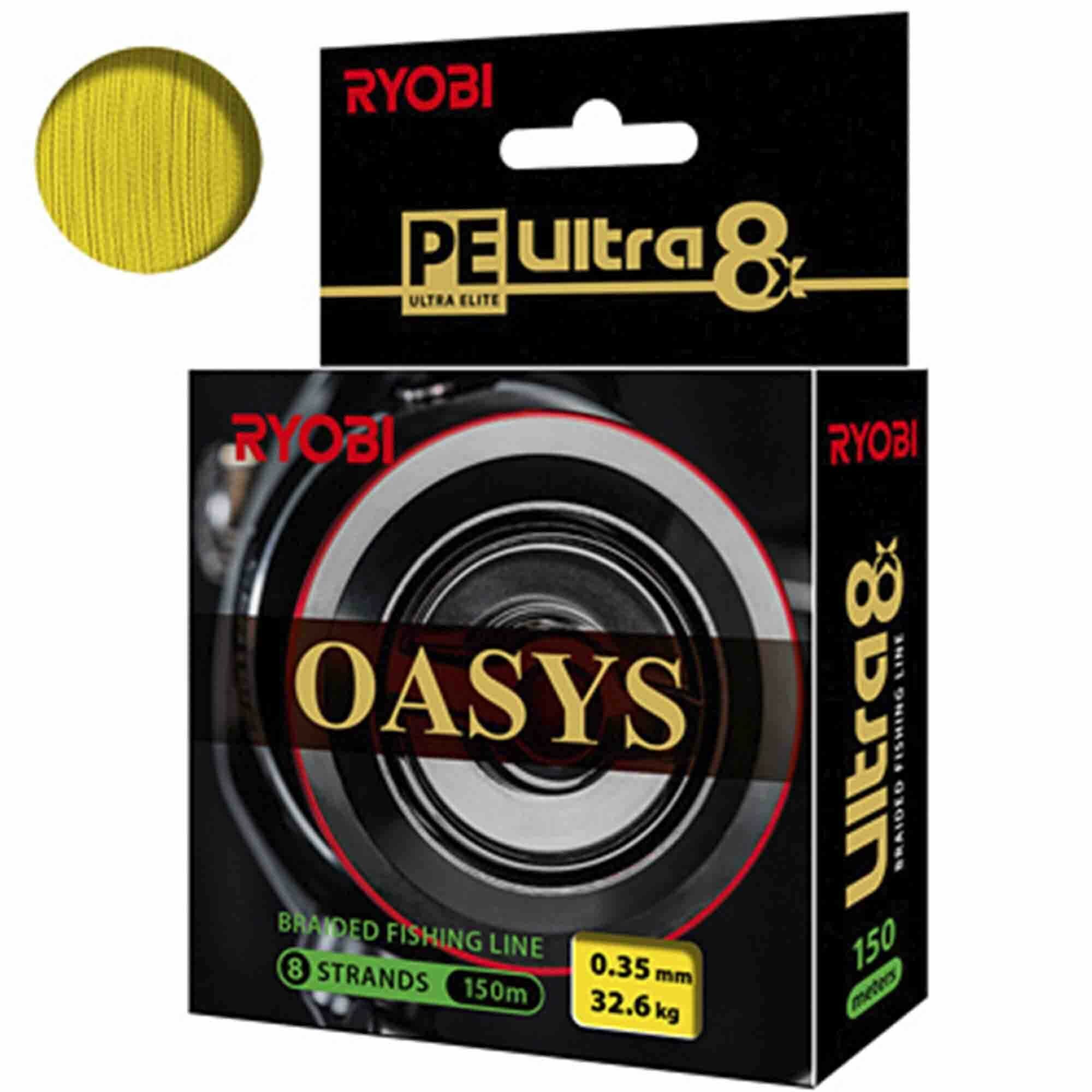 Плетеный шнур RYOBI OASYS Yellow 0,35mm 150m