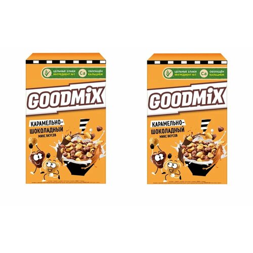 Готовый завтрак 2 шт*230 г карамельно-шоколадный вкус GoodMix Nestle