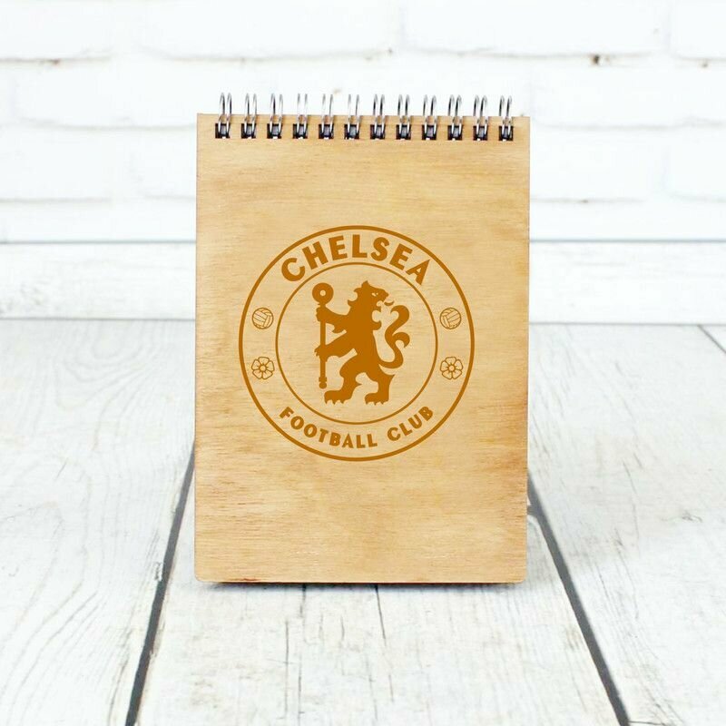 Блокнот GOODbrelok деревянный Челси, Chelsea - 0001