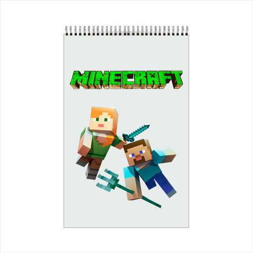 Блокнот для записей GOODbrelok Майнкрафт Minecraft А6 на кольцах