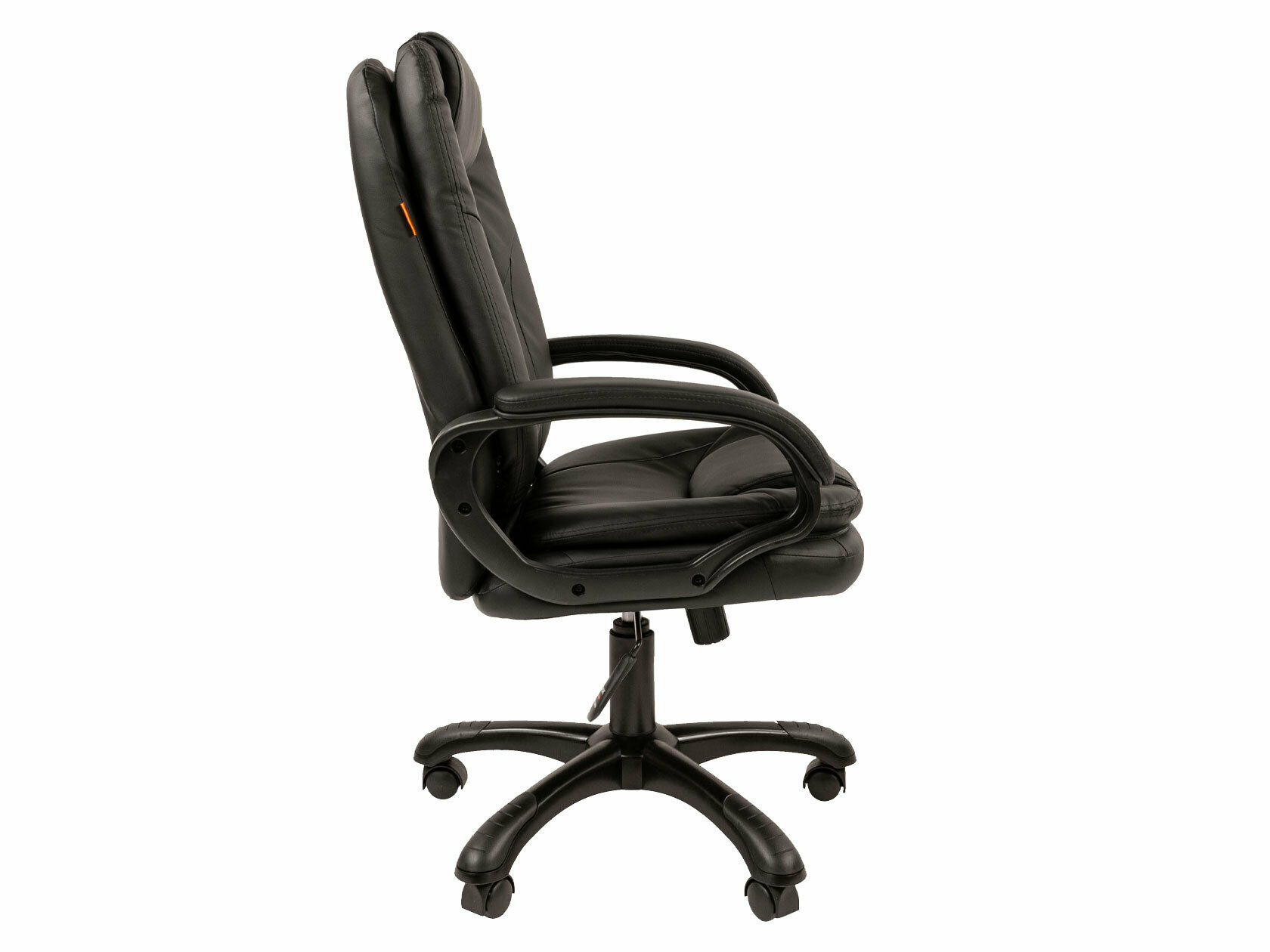 Офисное кресло, кресло руководителя CHAIRMAN 668 в черном пластике, экокожа, черный - фотография № 10