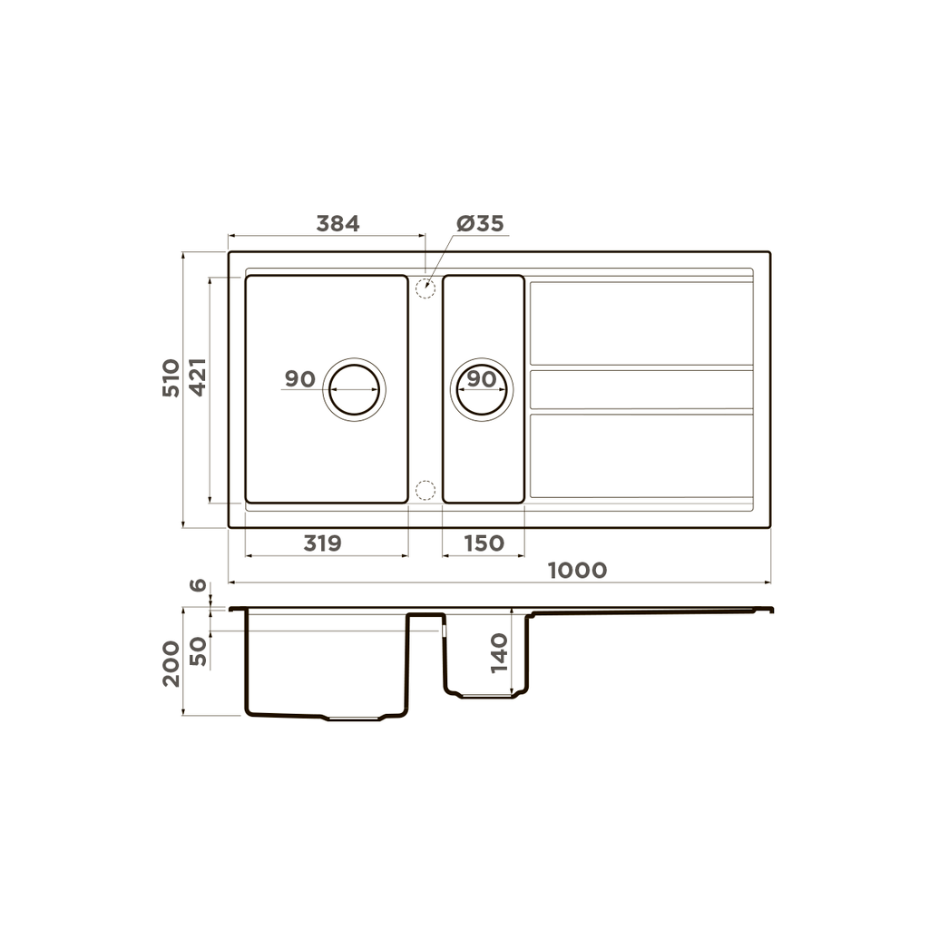 кухонная мойка Omoikiri Kitagawa 100-2-WH Artceramic/белый - фотография № 8