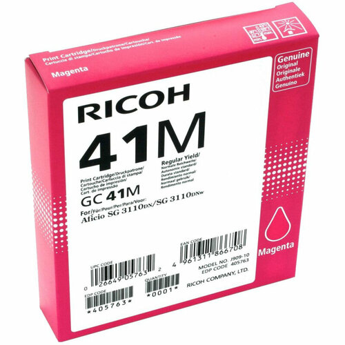 Картридж Ricoh GC41M пур. для Aficio 3110DN(405763) ricoh 405763