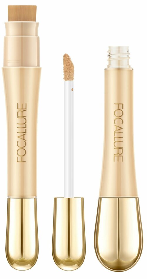 FOCALLURE Консилер с кистью Soft Matte Complete Concealer тон 01 натуральный светлый, 8 г