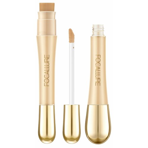 FOCALLURE Консилер с кистью Soft Matte Complete Concealer тон 01 натуральный светлый, 8 г