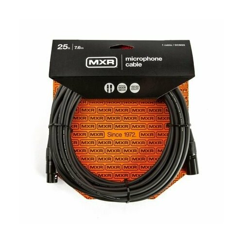 Кабель аудио 1xXLR - 1xXLR DUNLOP DCM25 7.6m