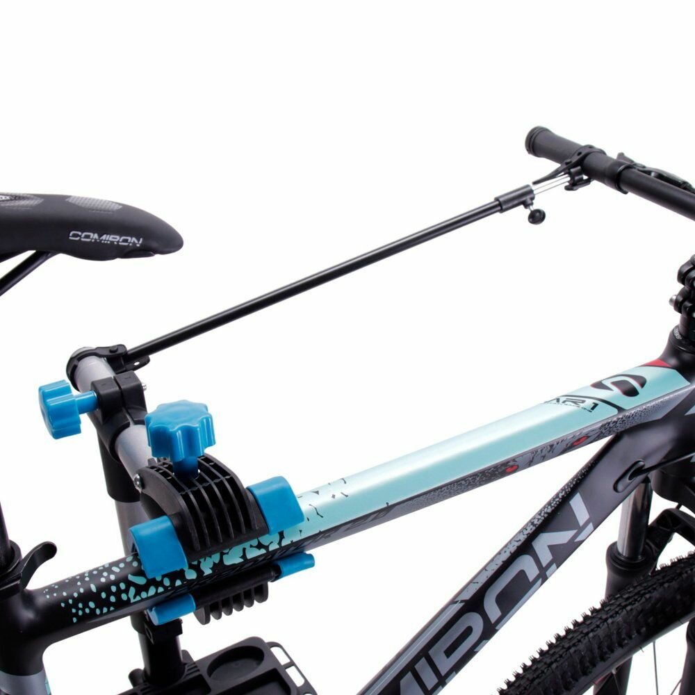 Стойка для ремонта велосипеда, с лотком для инструментов, с держателем руля/колеса черно-синий